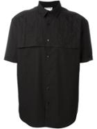 Wooyoungmi Paneled Short Sleeve T-shirt, Men's, Size: 50, Black, Cotton