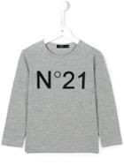 No21 Kids Logo Sweatshirt, Boy's, Size: 12 Yrs, Grey