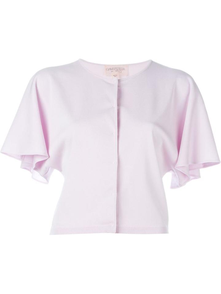 Giambattista Valli Flutter Sleeve Top