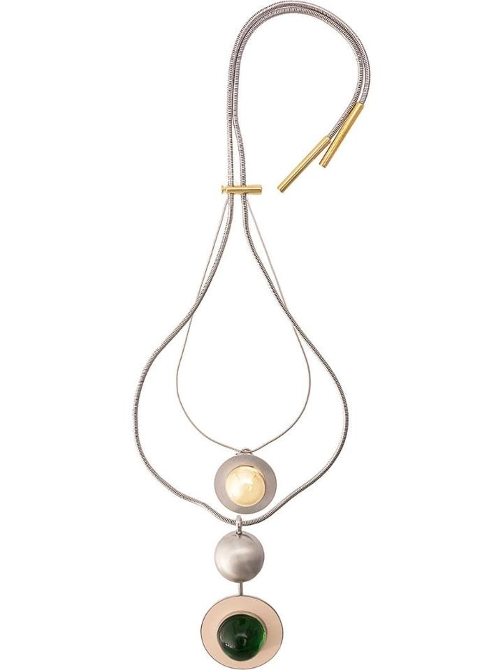 Marni Set Of 2 Oversized Necklaces - Silver