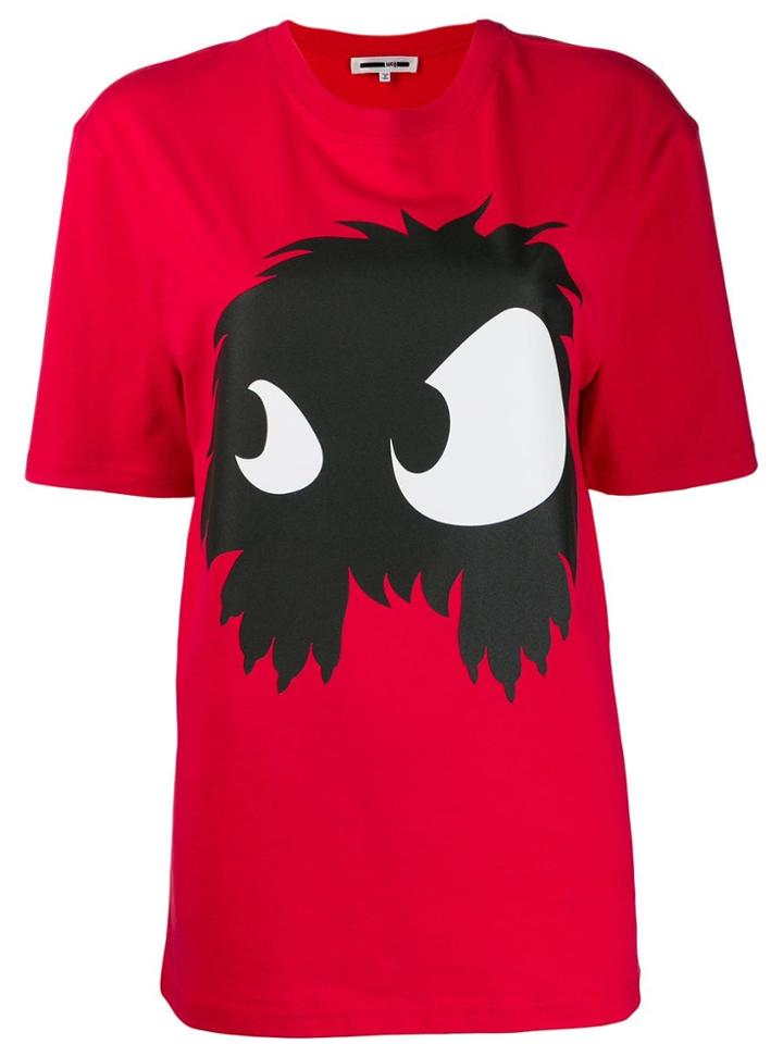 Mcq Alexander Mcqueen Monster Print T-shirt - Red