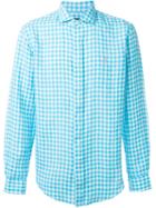 Polo Ralph Lauren Checked Shirt, Men's, Size: Large, Blue, Linen/flax