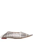 Marni Snakeskin Ballerina Shoes - Black