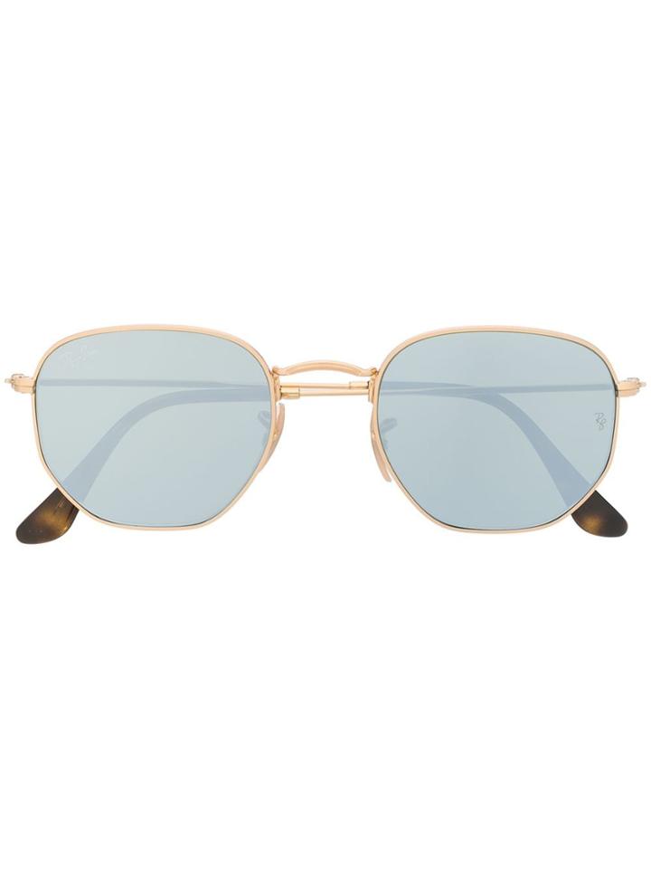Ray-ban Rounded Frame Sunglasses - Gold