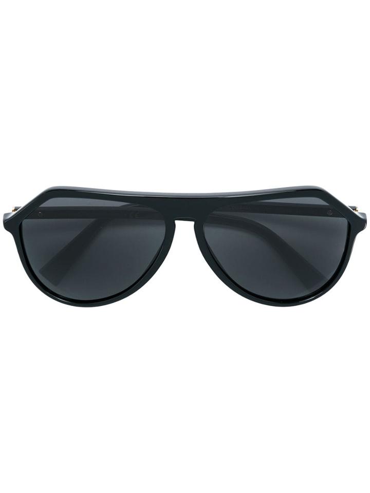 Dolce & Gabbana Eyewear Aviator Polarized Sunglasses - Black