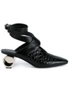 Jw Anderson Cylinder Heel Ballet Pumps - Black