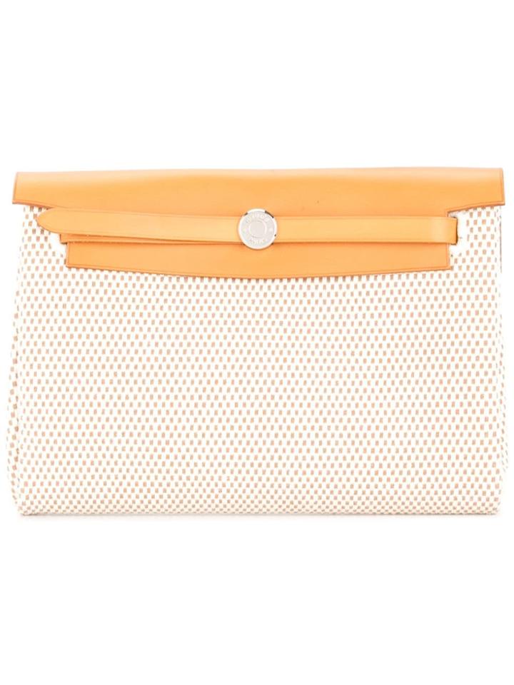 Hermès Vintage Pochette Her Bag 2 In 1 Clutch - Brown