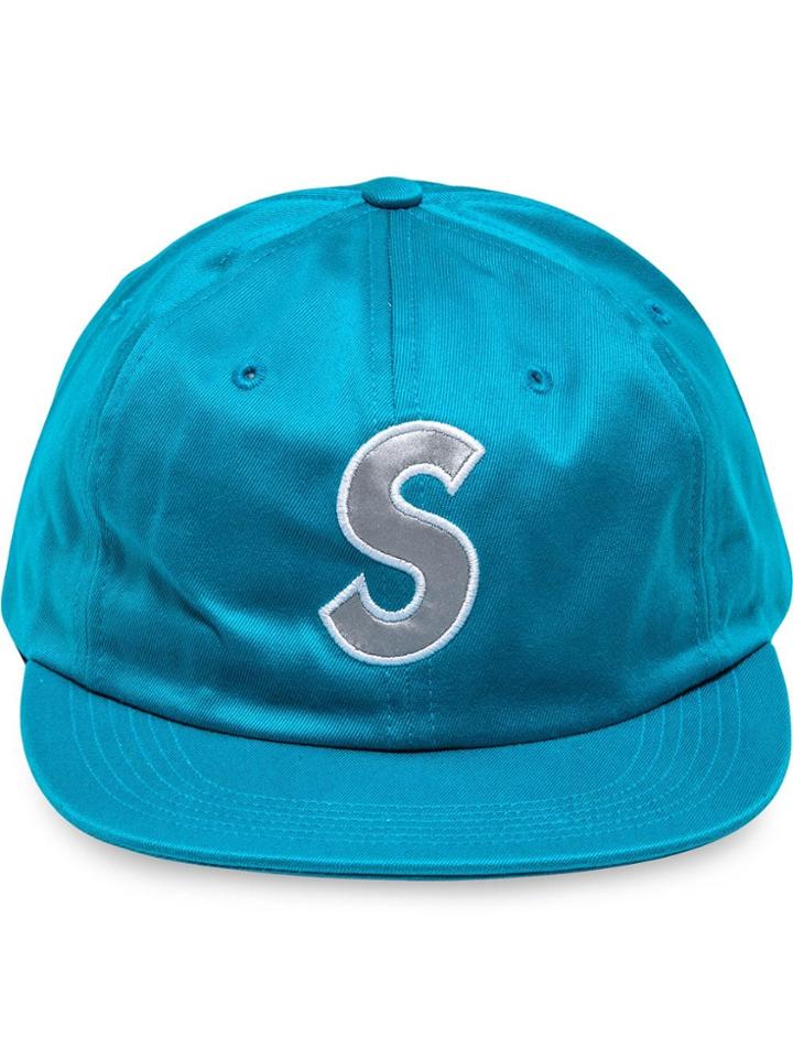 Supreme Reflective S Logo 6-panel Cap - Blue