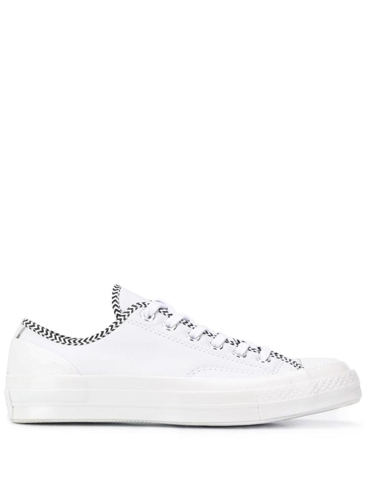 Converse Low-top Chevron Pattern Sneakers - White