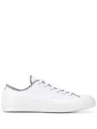 Converse Low-top Chevron Pattern Sneakers - White