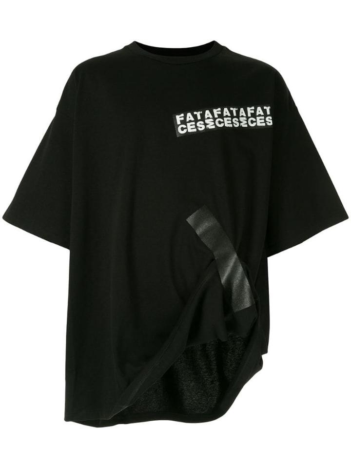Facetasm Taped Baggy T-shirt - Black
