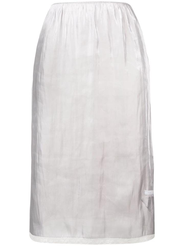 Prada Straight Fit Skirt - Grey
