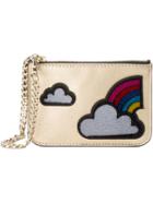 Les Petits Joueurs Cloud And Rainbow Applique Coin Purse - Metallic