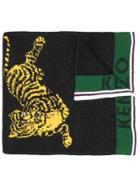 Kenzo Front Logo Tiger Scarf - Black
