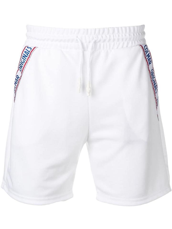 Colmar Originals Stripe Track Shorts - White