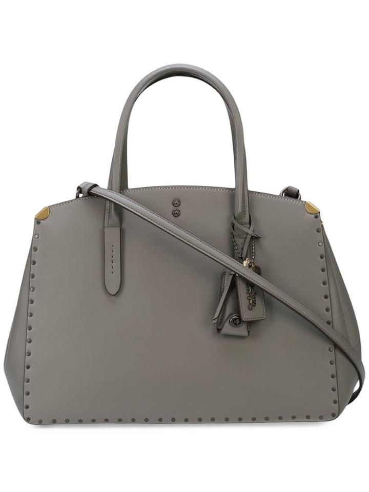 Coach Coach 31932 Bphgr Leather/fur/exotic Skins->leather - Grey