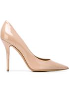 Salvatore Ferragamo Susi Pumps, Women's, Size: 41, Nude/neutrals, Patent Leather/leather