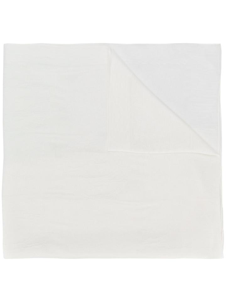 Versace Medusa Jacquard Scarf - White