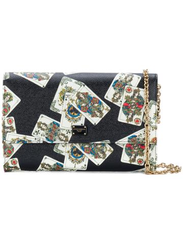 Dolce & Gabbana Queen Of Hearts Shoulder Bag - Black