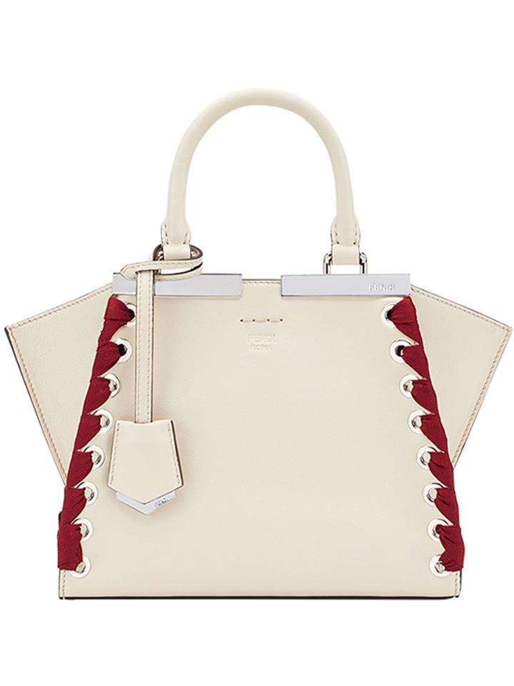 Fendi Small 3jour Tote - White