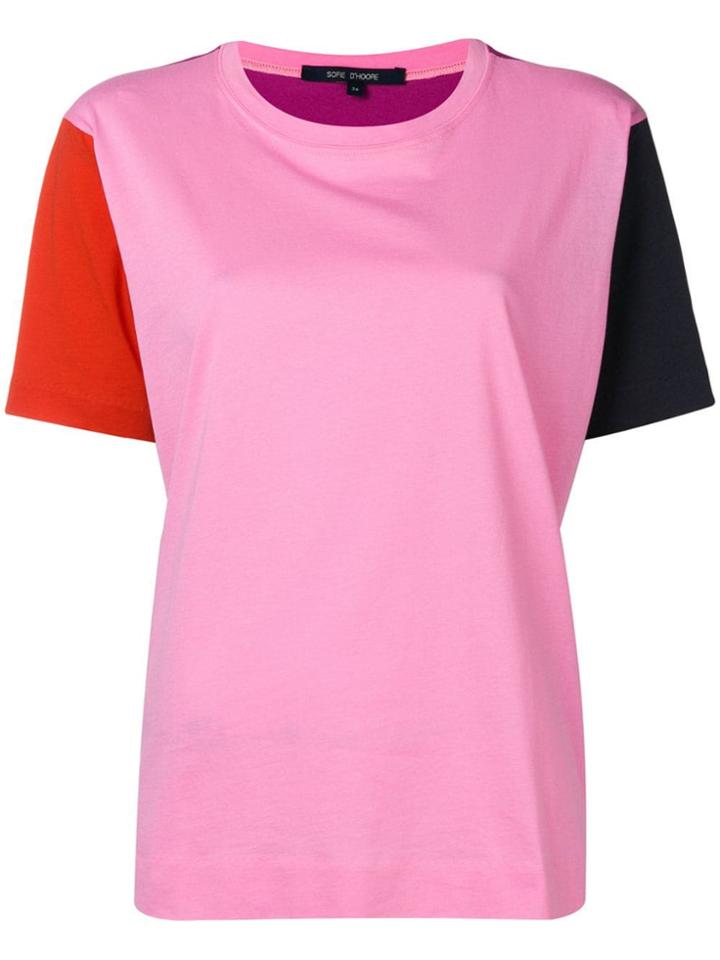 Sofie D'hoore Colour-blocked T-shirt - Pink
