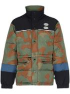 Off-white Camo Print Padded Jacket - Green