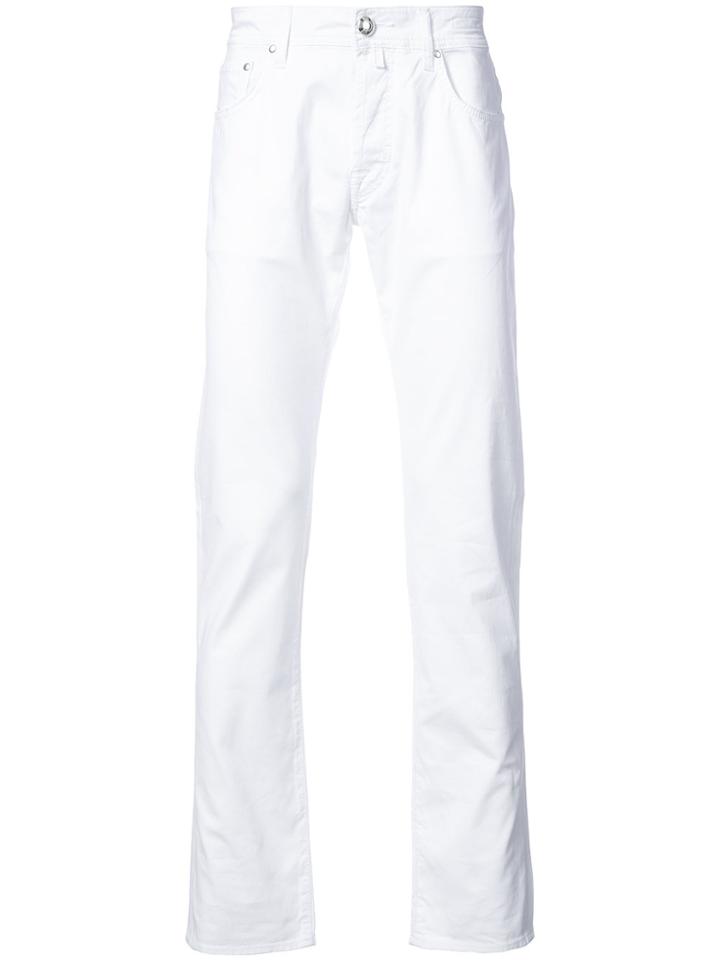 Jacob Cohen Straight Leg Jeans - White