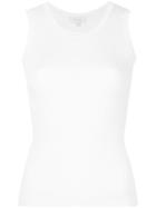 Ck Calvin Klein Ribbed Knitted Tank Top - White