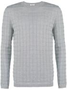 Al Duca D'aosta 1902 Textured Crew Neck Sweater - Grey