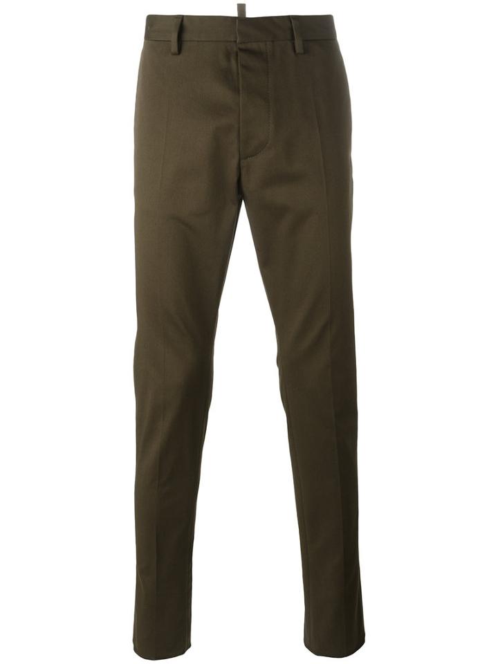 Dsquared2 Tokyo Trousers, Men's, Size: 50, Green, Cotton/spandex/elastane