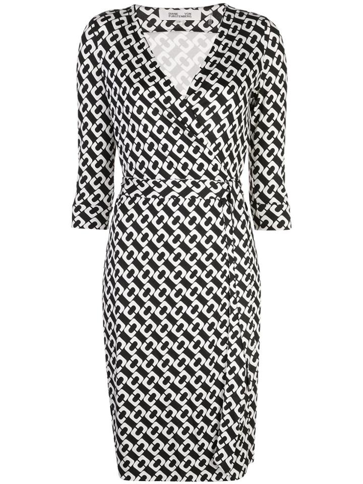 Diane Von Furstenberg Julian Wrap Dress - Black