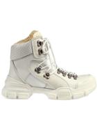 Gucci Flashtrek High-top Sneaker With Wool - White