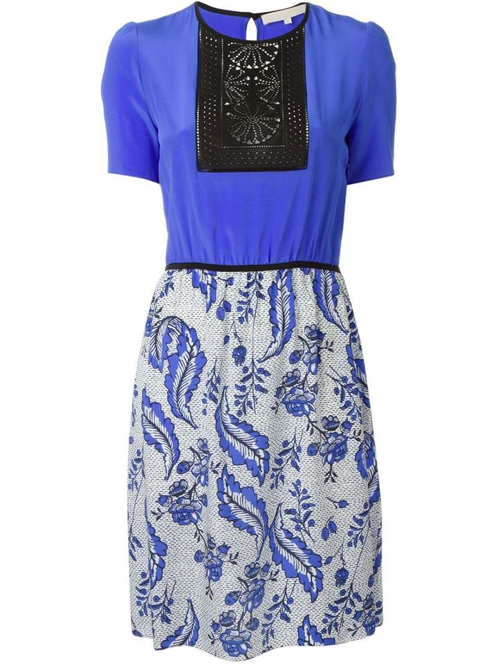 Vanessa Bruno Shortsleeved Floral Print Dress