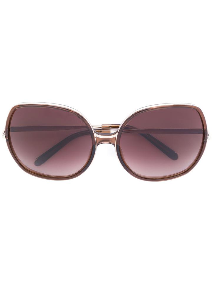 Chloe Eyewear - Nate Sunglasses - Women - Acetate/metal - 62, Brown, Acetate/metal