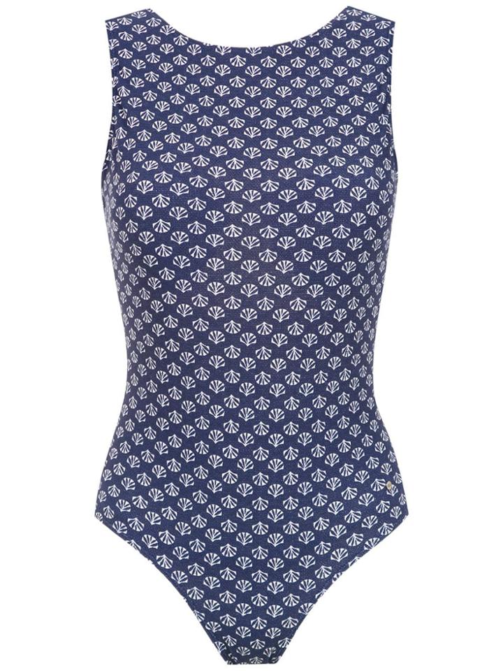 Track & Field Conchas Swimsuit - Blue