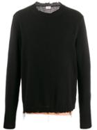 Covert Distressed Knitted Sweater - Black