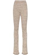 Jil Sander Ribbed Knit Trousers - 109 - Neutrals