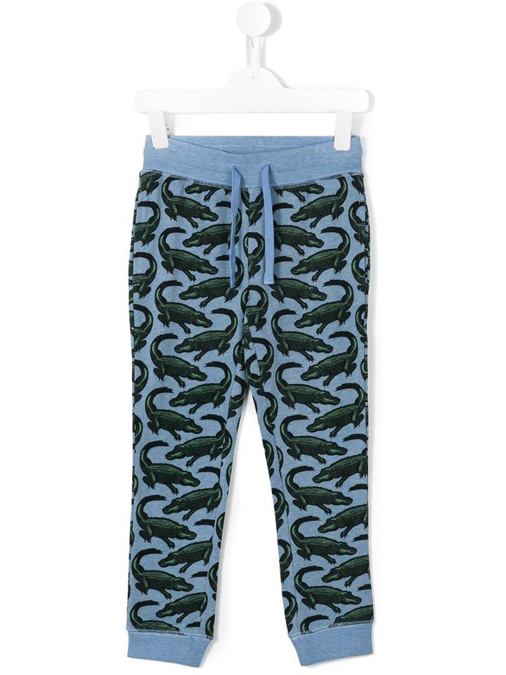 Stella Mccartney Kids Crocodile Print Sweatpants, Girl's, Size: 10 Yrs, Blue