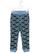 Stella Mccartney Kids Crocodile Print Sweatpants, Girl's, Size: 10 Yrs, Blue