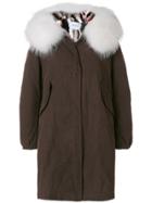 Forte Couture Fur Trim Parka - Brown