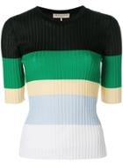 Emilio Pucci Striped Ribbed Jumper - Multicolour