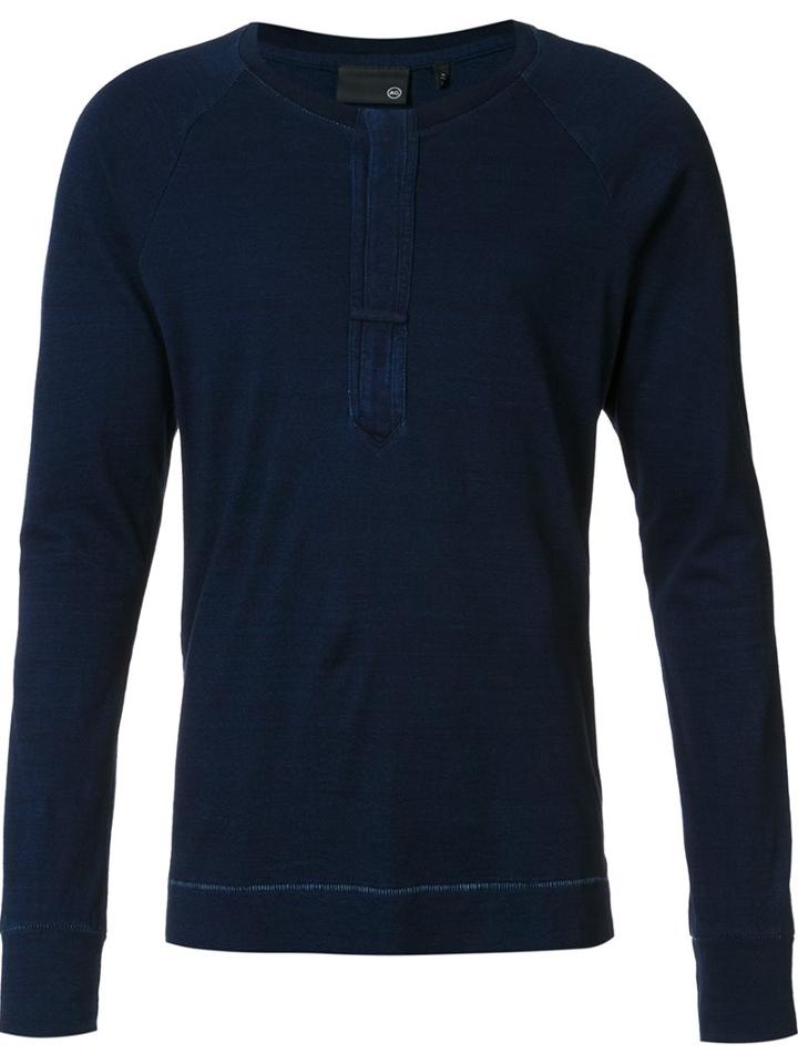 Ag Jeans Longsleeved T-shirt, Men's, Size: Xl, Blue, Cotton