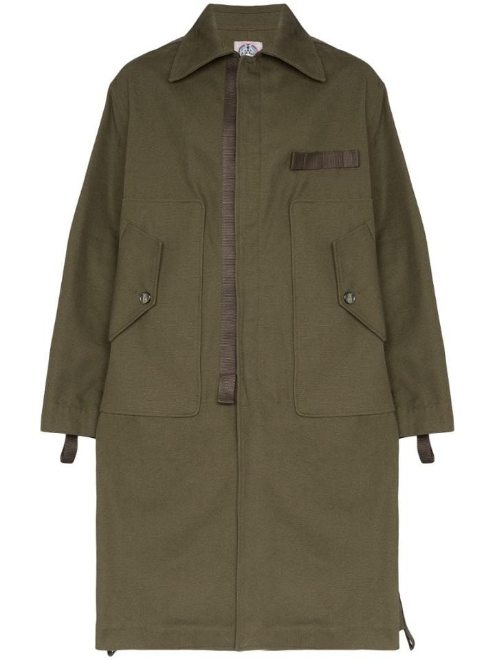 Boramy Viguier Exaggerated Pocket Parka Coat - Green