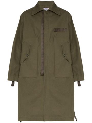 Boramy Viguier Exaggerated Pocket Parka Coat - Green