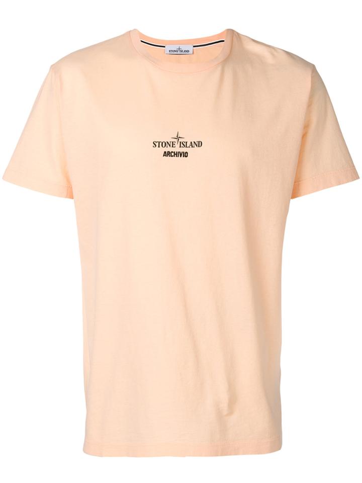 Stone Island Archivo Project Raso Gommato T-shirt - Pink & Purple