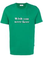 Ami Paris Wish You Were Here T-shirt - Green