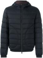 Herno Hooded Padded Jacket, Men's, Size: 50, Blue, Polyamide/polyurethane/feather/goose Down