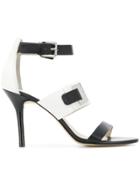Michael Michael Kors Two-tone Strappy Sandals - Black