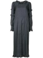 Parlor Polka Dotted Dress - Black