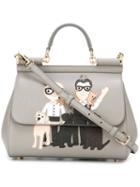 Dolce & Gabbana Designers Patch 'sicily' Tote, Women's, Grey